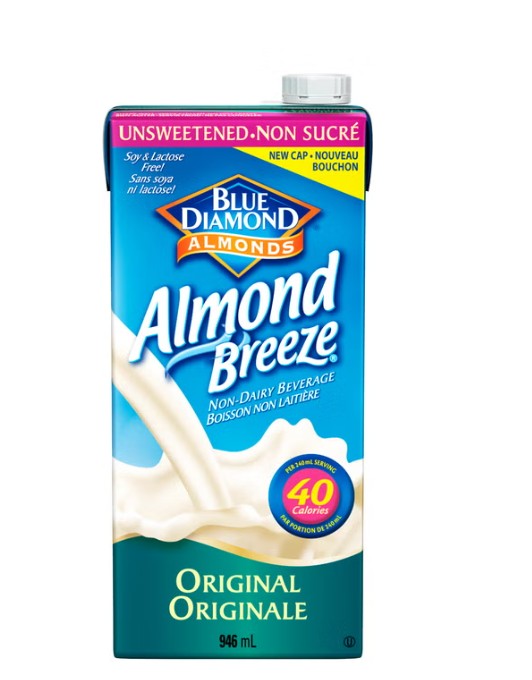Blue Diamond Almond Breeze Original - Unsweetened - 6 x 946ml