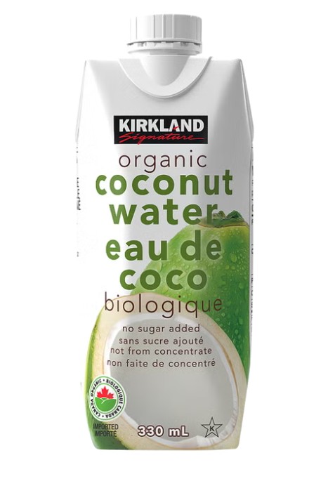 Kirkland Signature Organic Coconut Water, 11.1 Fl Oz, 12-Count, 133.2 Fluid_Ounces