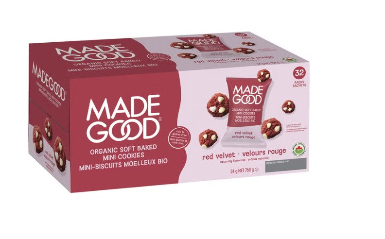 Made Good, Soft Baked Mini Cookies, Red Velvet, 32x 24g
