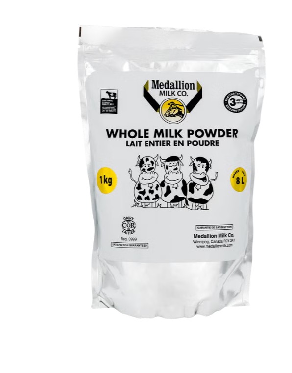 Medallion Milk Co. Whole Milk Powder 1KG