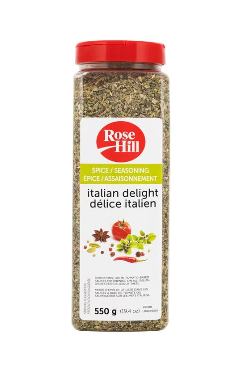 Rose Hill Italian Delight Seasoning, 550 Grams