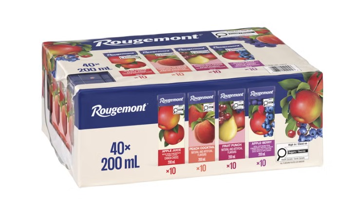 Rougemont Juice Pack 200ml x 40 Count