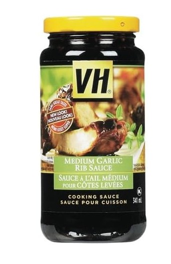 Vh Honey Garlic Sparerib Cooking Sauce, Medium, 341ml