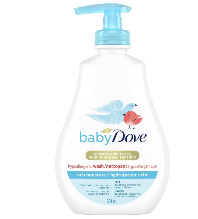 Dove Baby Wash for moisturized skin 384 ml