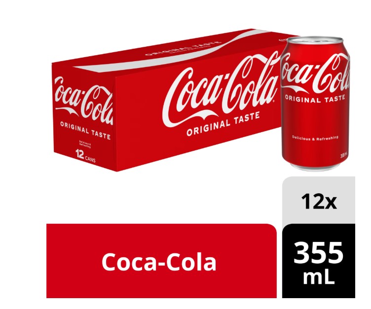 Coca-Cola Fridge Pack Cans, 355 mL, 12 Pack