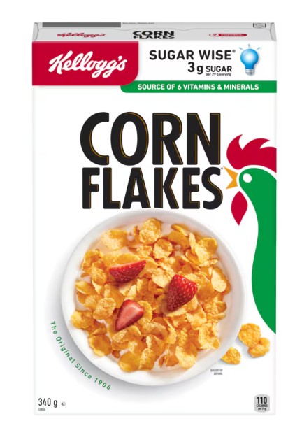 KELLOGG'S CEREAL CORN FLAKES 340g