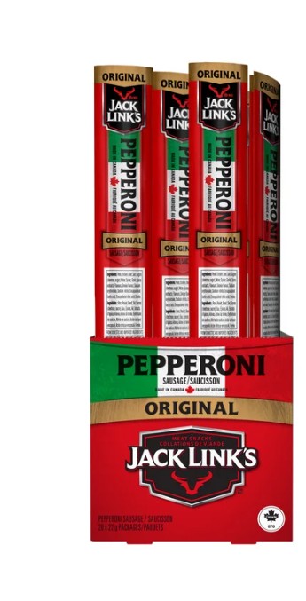 Jack Link's Original Pepperoni Sticks, 20 × 22 g