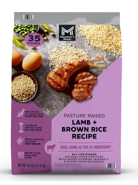 Member's Mark Pasture Raised Lamb and Brown Rice Recipe, Dry Dog Food, 35 lbs.