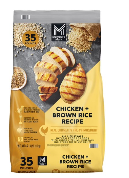 Member's Mark Chicken and Brown Rice Recipe, Dry Dog Food, 35 lbs.