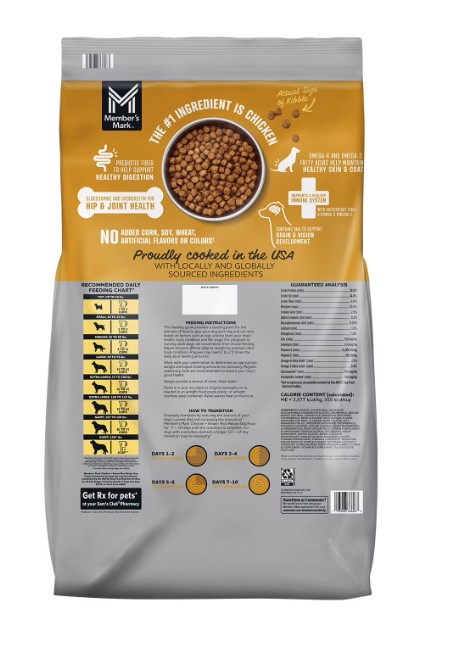 Member's Mark Chicken and Brown Rice Recipe, Dry Dog Food, 35 lbs.