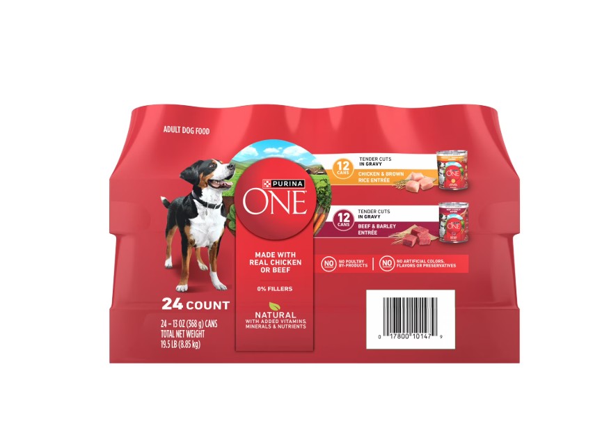 Purina ONE Mainline Variety Pack Adult Wet Dog Food, 24 ct., 13 oz.