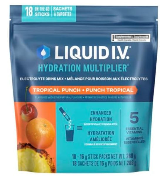 Liquid I.V. Hydration Multiplier Electrolyte Drink Mix - Enhanced Hydration Electrolyte Powder
