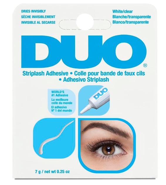 DUO Striplash Faux Eyelash Adhesive Water Proof Solution, Clear, 0.25 oz./7 g.