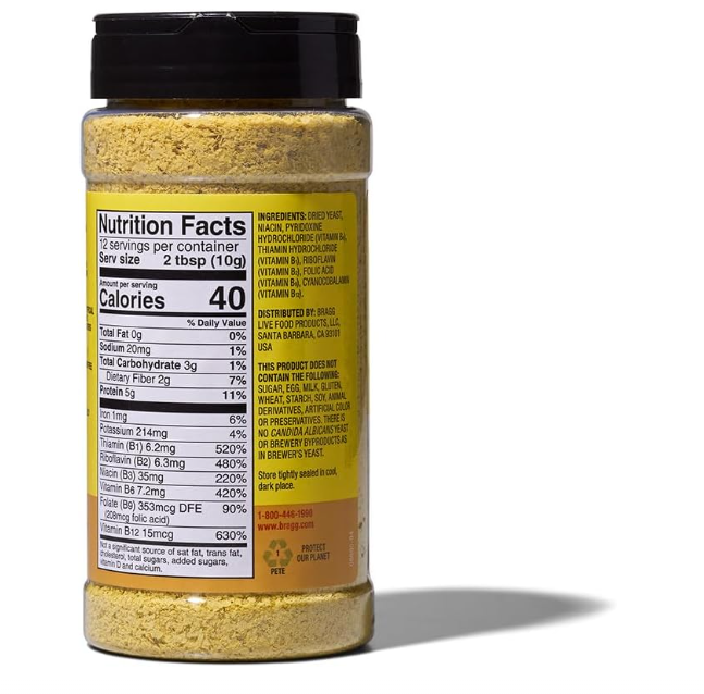 Bragg Live Food Nutritional Yeast Seasoning, Premium, 127 grams