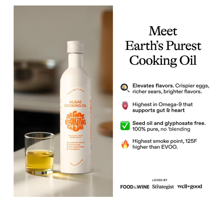 Algae Cooking Club Chef-Grade 100% Algae Cooking Oil