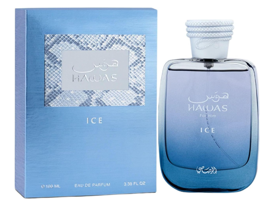 Hawas Ice by Rasasi for Men - 3.38 oz EDP Spray