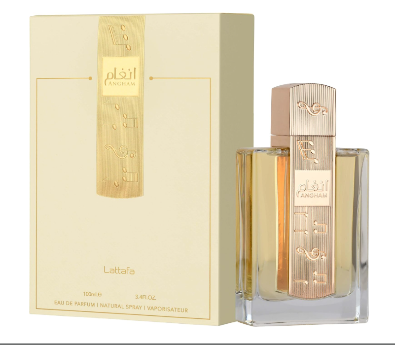 Lattafa Angham Eau de Parfum Spray for Unisex, 3.4 Ounce