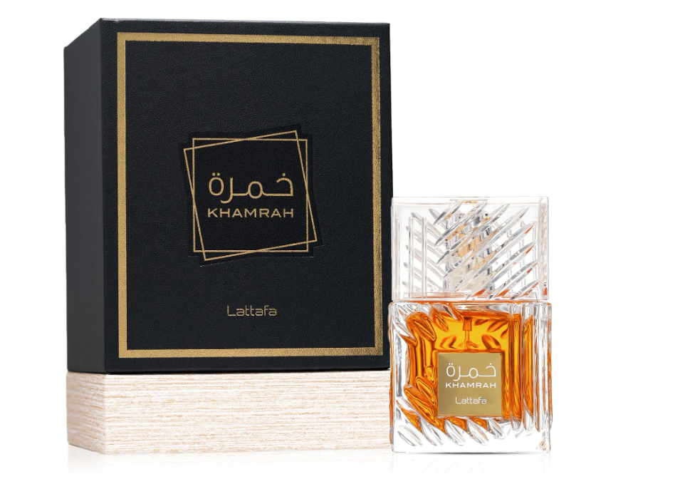 Lattafa Khamrah for Unisex Eau de Parfum Spray, 3.4 Ounce