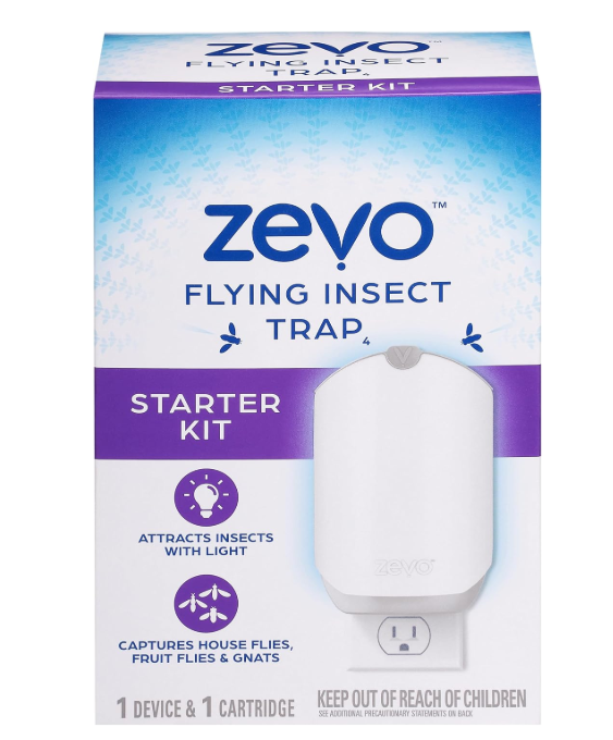 Zevo Flying Insect Trap, Fly Trap Captures Houseflies, Fruit Flies, and Gnats